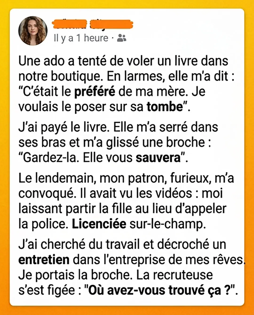 Jai paye le prix de ma gentillesse et jai perdu mon emploi mais la broche recue plus tard a tout change 1.jpg