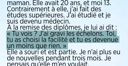 Lors de ma remise de diplome jai traite ma soeur de personne insignifiante trois mois plus tard je suis entre dans sa chambre et je me suis fige 1.jpg
